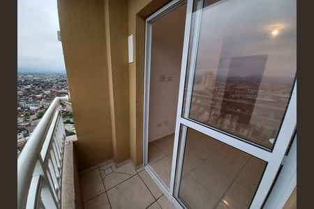 Varanda da Sala de apartamento para alugar com 2 quartos, 46m² em Parque Sao Vicente, São Vicente