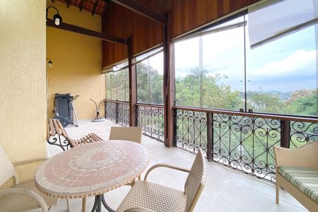 Varanda da Sala de casa à venda com 4 quartos, 529m² em Garças, Belo Horizonte