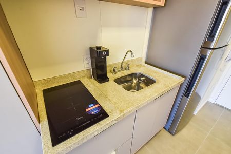 Cozinha de apartamento para alugar com 1 quarto, 27m² em Ipiranga, São Paulo