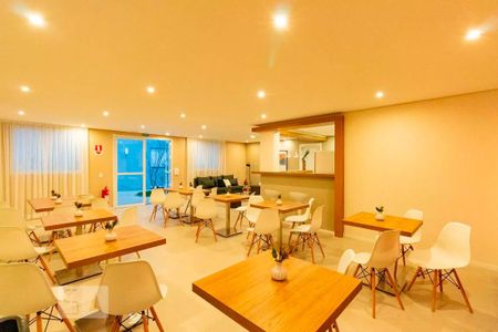 Apartamento para alugar com 38m², 2 quartos e 1 vagaÁrea comum - Salão de festas