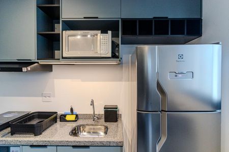 Studio para alugar com 24m², 1 quarto e sem vaga Studio para alugar com 24m², 1 quarto e sem vagaCozinha