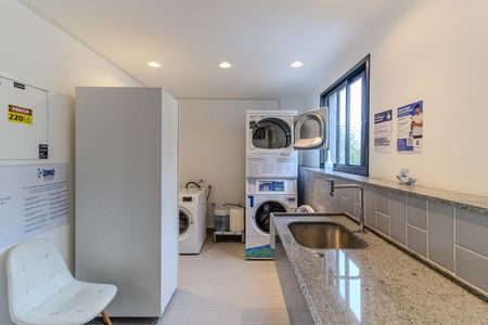 Studio para alugar com 24m², 1 quarto e sem vaga Studio para alugar com 24m², 1 quarto e sem vagaLavanderia