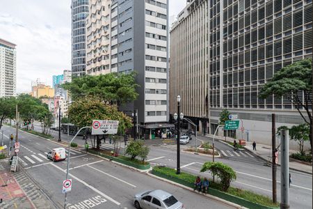 Vista da Varanda do Quarto de kitnet/studio à venda com 1 quarto, 22m² em Consolação, São Paulo