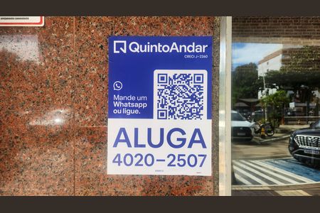 Apartamento para alugar com 37m², 1 quarto e 1 vaga Apartamento para alugar com 37m², 1 quarto e 1 vagaPlaca instalada