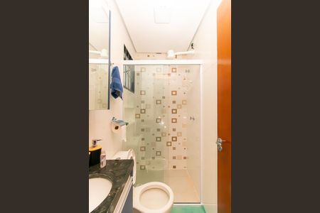 Banheiro de apartamento para alugar com 1 quarto, 29m² em Chácara Mafalda, São Paulo