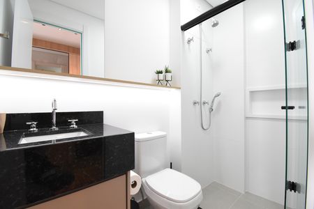 Studio para alugar com 19m², 1 quarto e sem vagaBanheiro do Studio
