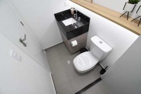 Studio para alugar com 19m², 1 quarto e sem vagaBanheiro do Studio