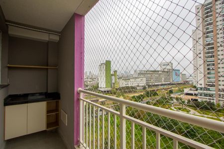 Varanda da sala de apartamento para alugar com 2 quartos, 41m² em Jardim, Santo André