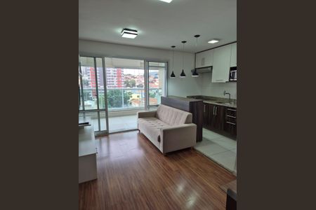 Sala de apartamento para alugar com 1 quarto, 43m² em Campo Belo, São Paulo