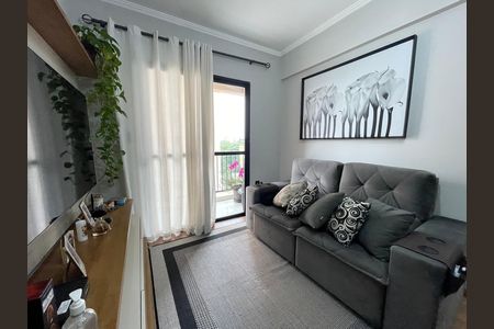 Sala de apartamento à venda com 3 quartos, 74m² em Vila Indiana, São Paulo