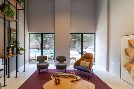Studio à venda com 26m², 1 quarto e sem vaga Studio à venda com 26m², 1 quarto e sem vagaHall social