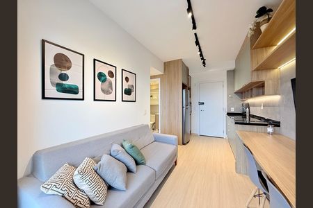 Sala de apartamento para alugar com 1 quarto, 34m² em Santo Amaro, São Paulo