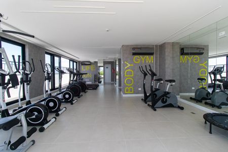 Apartamento para alugar com 36m², 1 quarto e sem vaga Apartamento para alugar com 36m², 1 quarto e sem vagaÁrea comum - Academia