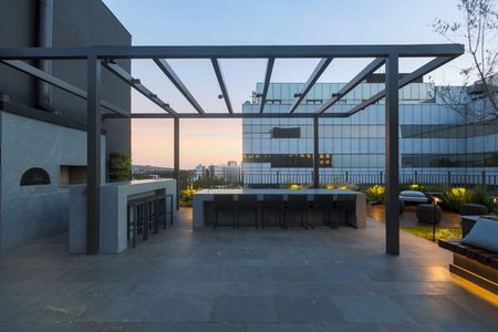 Área externa de apartamento para alugar com 1 quarto, 29m² em Boa Vista, Porto Alegre