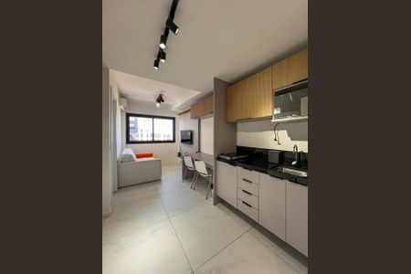 Cozinha de apartamento para alugar com 1 quarto, 29m² em Boa Vista, Porto Alegre
