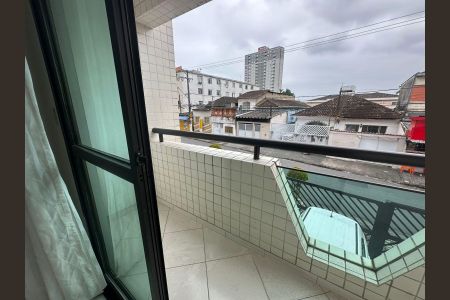 Varanda da Sala de apartamento para alugar com 2 quartos, 69m² em Catiapoã, São Vicente