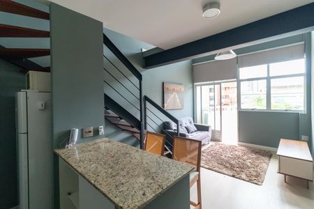 Studio para alugar com 70m², 1 quarto e 1 vagaSalas