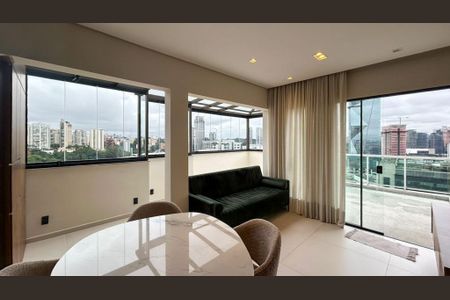 Sala de apartamento para alugar com 1 quarto, 79m² em Santo Amaro, São Paulo