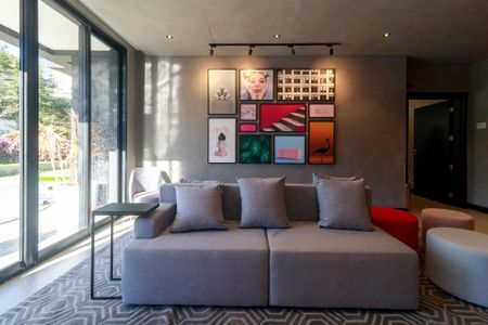 Área comum de kitnet/studio para alugar com 1 quarto, 25m² em Brooklin, São Paulo