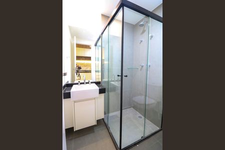 Banheiro de kitnet/studio para alugar com 1 quarto, 25m² em Brooklin, São Paulo
