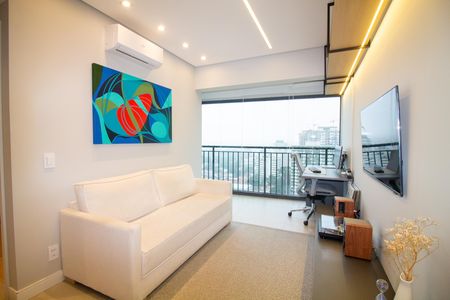 Sala de apartamento para alugar com 1 quarto, 34m² em Santo Amaro, São Paulo