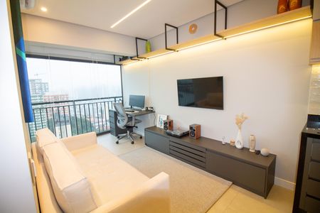 Sala de apartamento para alugar com 1 quarto, 34m² em Santo Amaro, São Paulo