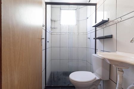 Banheiro social  de apartamento para alugar com 2 quartos, 50m² em Piratininga, Belo Horizonte