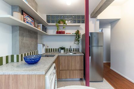 Studio para alugar com 42m², 1 quarto e sem vaga Studio para alugar com 42m², 1 quarto e sem vagaCozinha