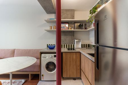 Cozinha de kitnet/studio para alugar com 1 quarto, 42m² em Vila Buarque, São Paulo