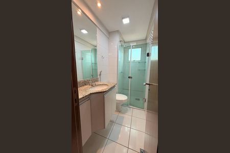 Banheiro da Suíte 1 de apartamento à venda com 3 quartos, 79m² em Residencial Granville, Goiânia