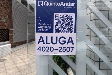 Apartamento para alugar com 90m², 2 quartos e 1 vagaFachada | Adesivo/Placa Quintoandar instalado 