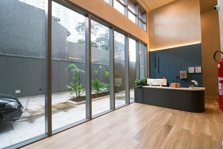 Studio para alugar com 24m², 1 quarto e sem vaga Studio para alugar com 24m², 1 quarto e sem vagaÁrea comum - Hall social