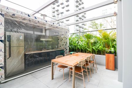 Studio para alugar com 24m², 1 quarto e sem vaga Studio para alugar com 24m², 1 quarto e sem vagaÁrea comum - Churrasqueira