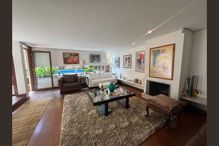 Sala de estar de casa à venda com 4 quartos, 360m² em Jardim Petropolis, São Paulo