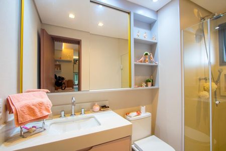 Apartamento para alugar com 153m², 4 quartos e 3 vagas Apartamento para alugar com 153m², 4 quartos e 3 vagasBanheiro do quarto 2