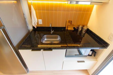 Studio à venda com 33m², 1 quarto e sem vaga