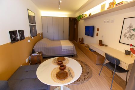 Studio à venda com 33m², 1 quarto e sem vaga