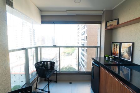 Varanda da  Sala de apartamento à venda com 2 quartos, 62m² em Vila Clementino, São Paulo