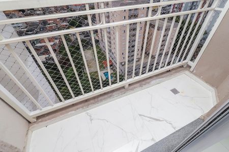 Varanda da Sala de apartamento para alugar com 2 quartos, 48m² em Vila Carmosina, São Paulo