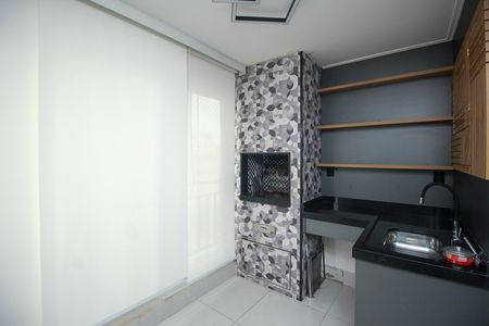 Varanda gourmet de apartamento à venda com 3 quartos, 96m² em Parque Bandeirante, Santo André