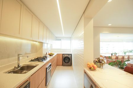 Apartamento à venda com 136m², 4 quartos e 2 vagas Apartamento à venda com 136m², 4 quartos e 2 vagasCozinha e Área de Serviço