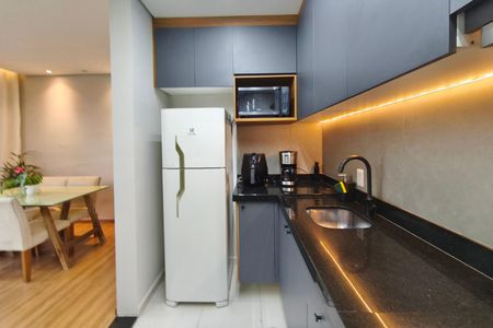 Cozinha de apartamento à venda com 2 quartos, 61m² em Parque Fazendinha, Campinas