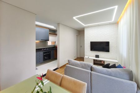 Sala de apartamento à venda com 2 quartos, 61m² em Parque Fazendinha, Campinas