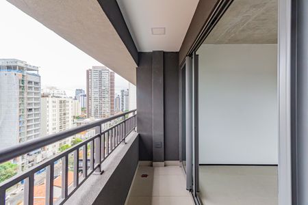 Varanda de kitnet/studio à venda com 1 quarto, 22m² em Santo Amaro, São Paulo