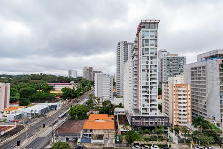 Vista da Varanda de kitnet/studio à venda com 1 quarto, 22m² em Santo Amaro, São Paulo