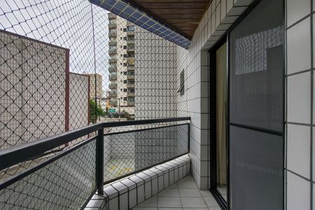 Sacada  de apartamento para alugar com 1 quarto, 49m² em Guilhermina, Praia Grande