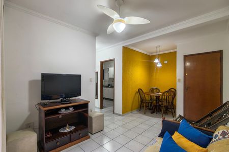 Sala de apartamento para alugar com 1 quarto, 49m² em Guilhermina, Praia Grande