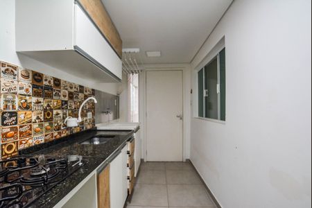 Cozinha de casa para alugar com 1 quarto, 40m² em Vila Sacadura Cabral, Santo André
