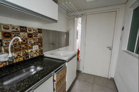 Cozinha de casa para alugar com 1 quarto, 40m² em Vila Sacadura Cabral, Santo André