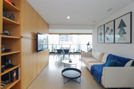 Sala de apartamento para alugar com 1 quarto, 72m² em Pinheiros, São Paulo